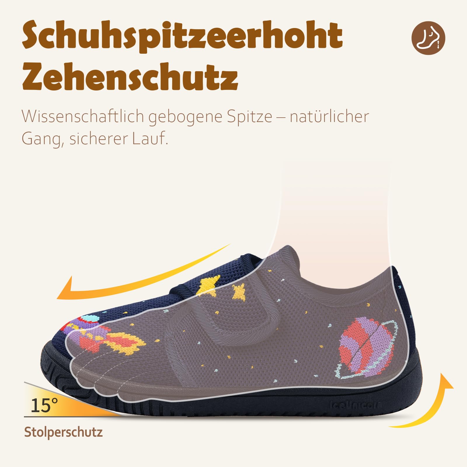 IceUnicorn Hausschuhe Kinder Jungen Atmungsaktiv Pantoffeln Mädchen Rutschfest Kindergartenschuhe Leicht Unisex Slippers
