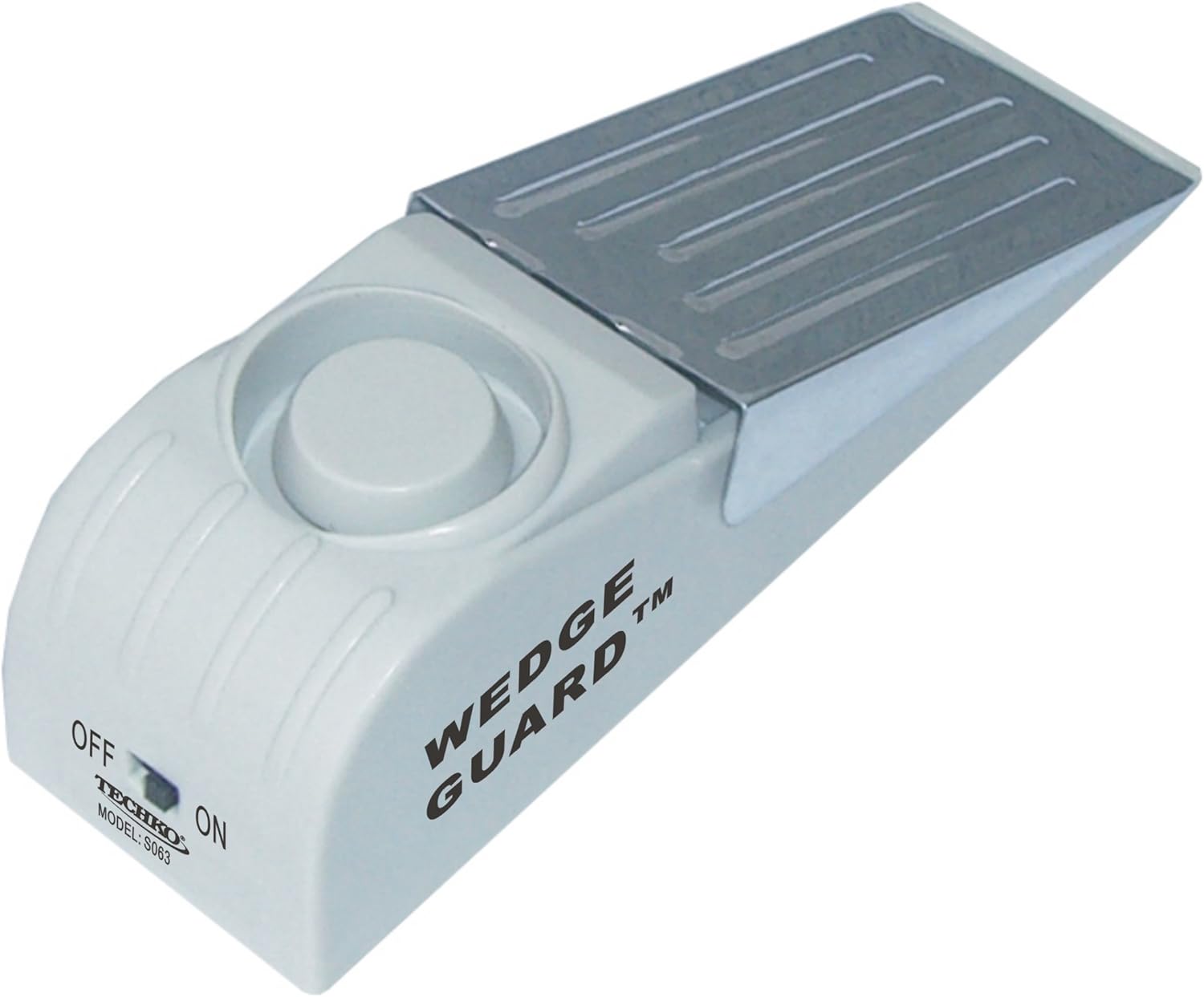TECHKO S063 Portable Door Wedge Guard with ON/OFF switch and metal contact plate