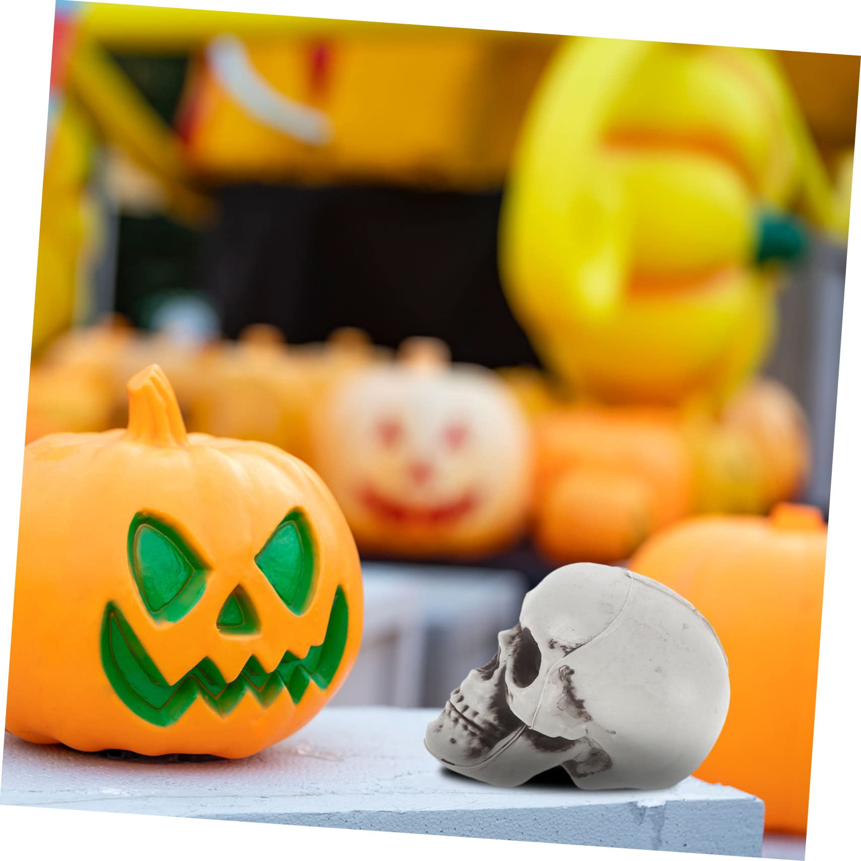VALICLUD 54 STK Spielzeug Halloween-Party-Foto-stütze Party-deko-Accessoire Spukhausdekoration -tischdekoration Halloween-partydekoration Spukhaus-Requisite Partybedarf Schädel