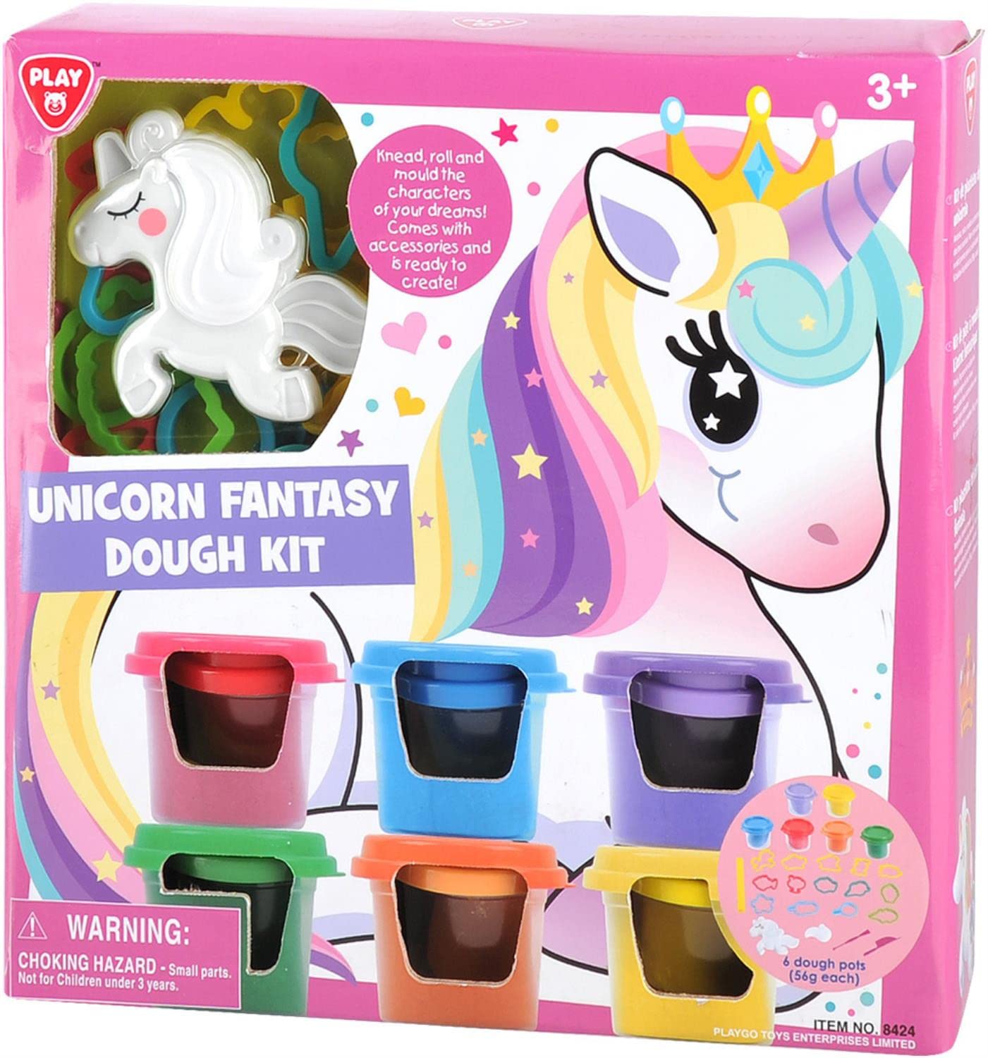 PlayGo UNICORN FANTASY DOUGH KIT, Multicolor
