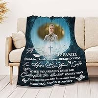 Vista 5 de MyPupSocks Manta Conmemorativa Personalizada con Foto, Manta de Simpatía Personalizada, Regalo Conmemorativo Personalizado para Pérdida de un Ser