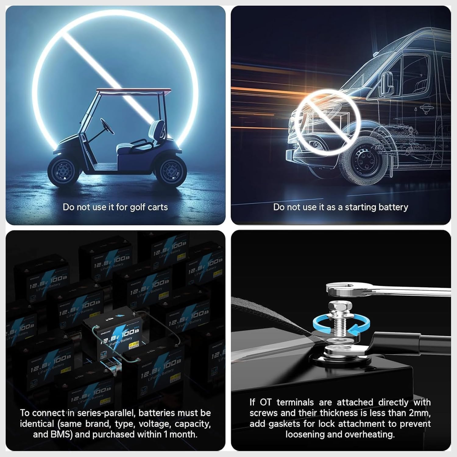 12V 100Ah Mini LiFePO4 Battery, Bluetooth 5.0 & Built-in 100A BMS, Low-Temp Protection, 15000 Deep Cycles Lithium Battery for Marine, RV, Solar, Off-Grid, Trolling Motor, BCI Group 22NF/24