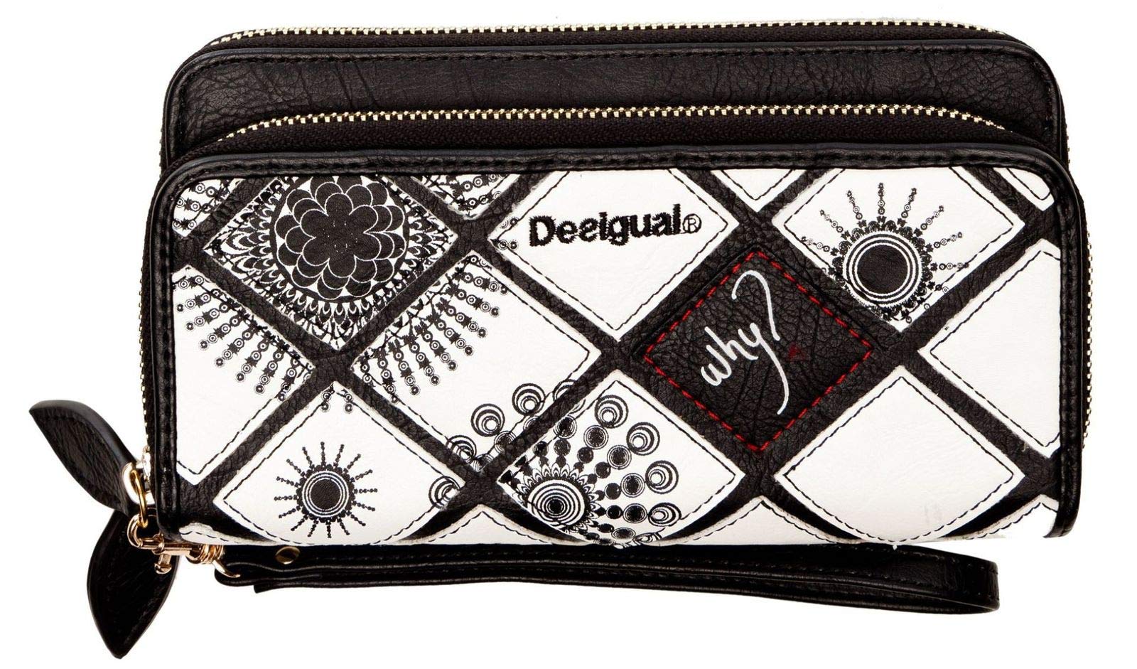 Desigual Women's Two Levels Geo Woven Long Wallet