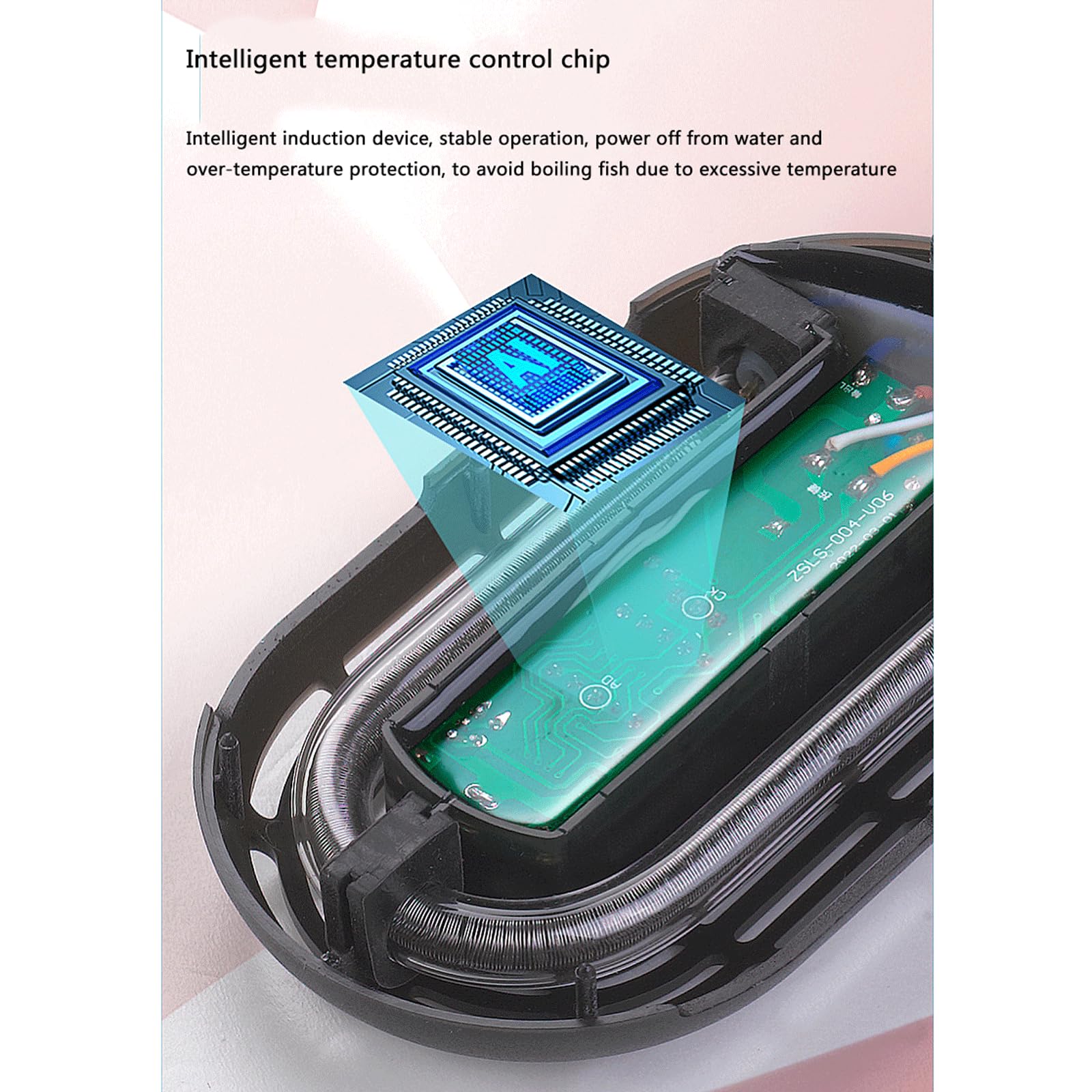 Riscaldatore a Basso Livello dell'Acqua Riscaldatore Automatico per Acquario a Temperatura costante, 75 W (25 W)
