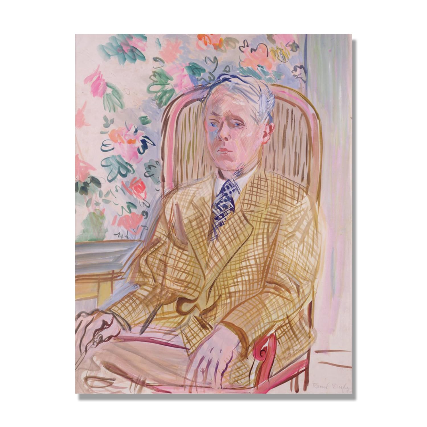 Raoul Dufy nadruki (autoportret 3), plakat podróżny w stylu vintage, sztuka impresjonistyczna, obraz ścienny na płótnie do dekoracji domu, 30 x 40 cm, tylko płótno