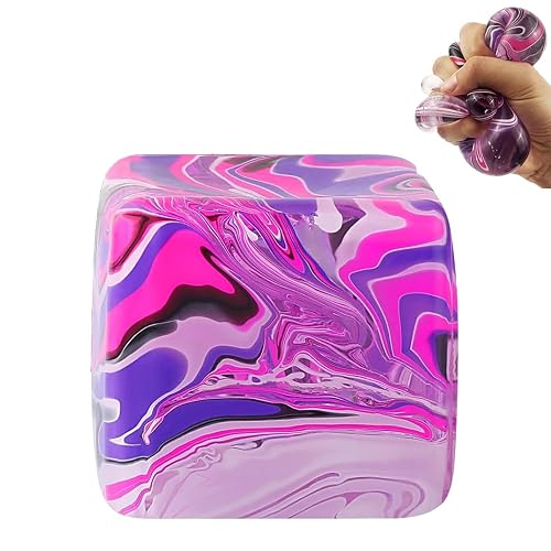 5CM Ice Cube Squishy, Squishy Toy, Sensory Play for School and Office, Portable Taba Squishy Gift for Kids, 1 Piece
