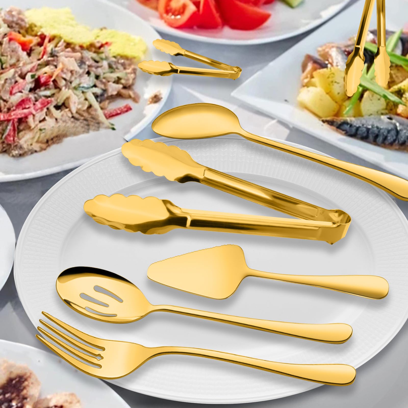 XEVOM Stainless Steel Serving Utensil Set -3