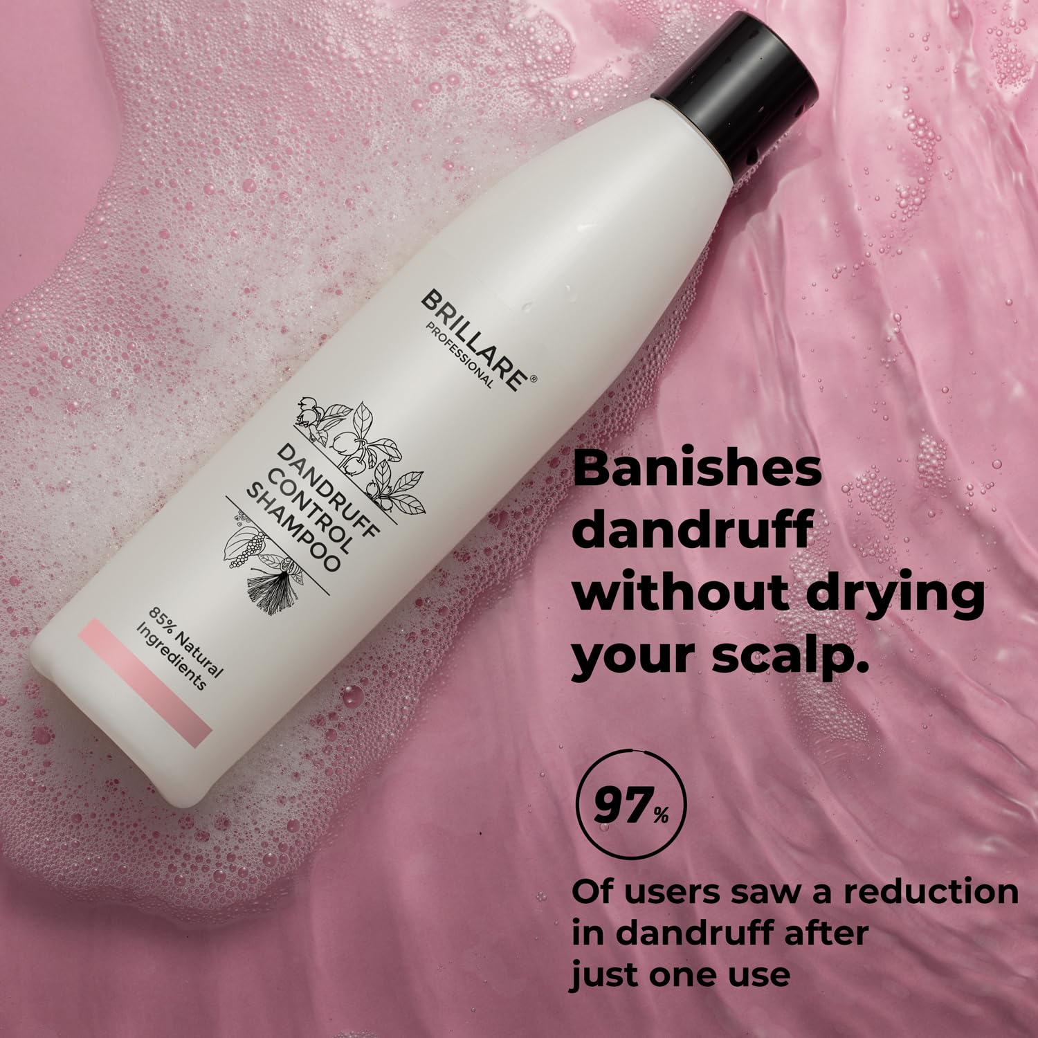 Professional Dandruff Control Shampoo | Anti Dandruff Shampoo for Women & Men | Shampoo for Dandruff & Itchy Scalp Relief | Reduces Flakes from 1st Wash | 300 ml 1