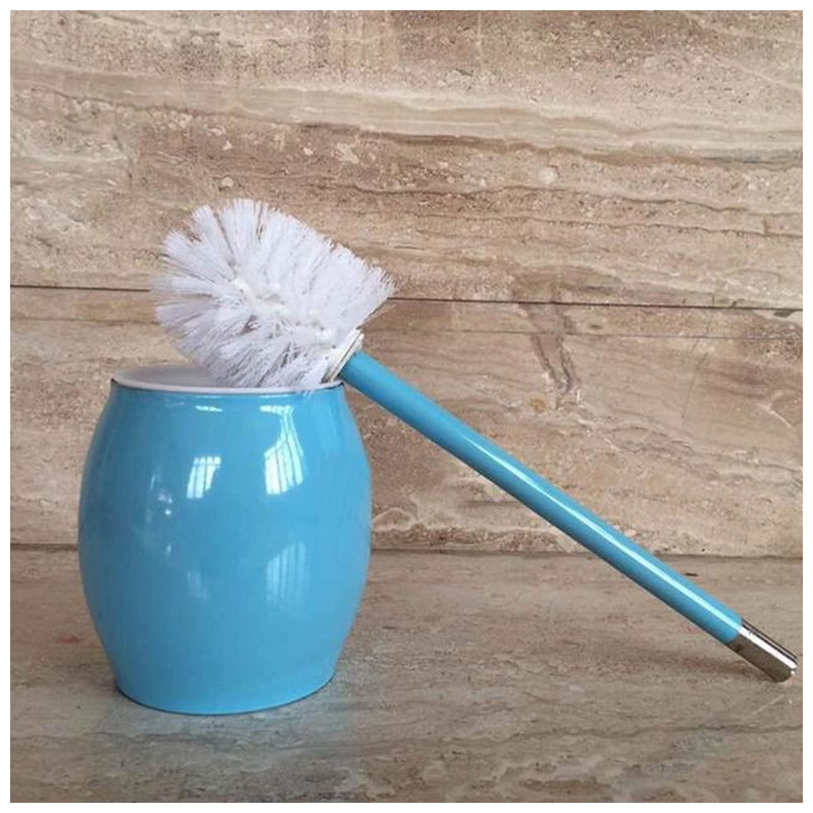 Set di spazzole per la Pulizia della Tazza del WC - Scopino per WC Resistente con Supporto Robusto, Soluzione di Pulizia igienica per Il Bagno, Facile da Usare e riporre, Strumenti Essenziali per la