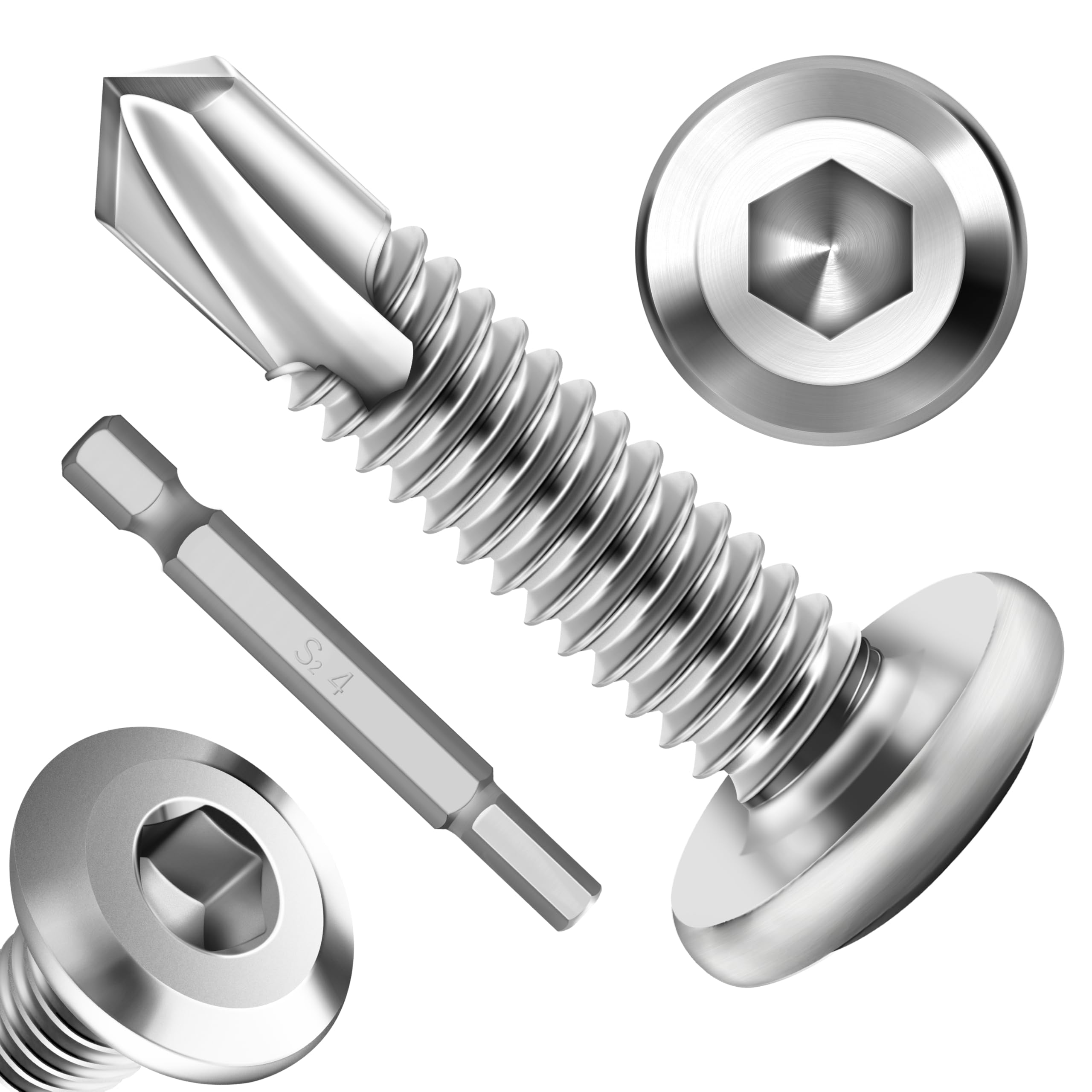 Sheet Metal Screws - 110 Pcs Stainless Steel Kit -11 Sheet Metal Screws - 110 Pcs Stainless Steel Kit -11