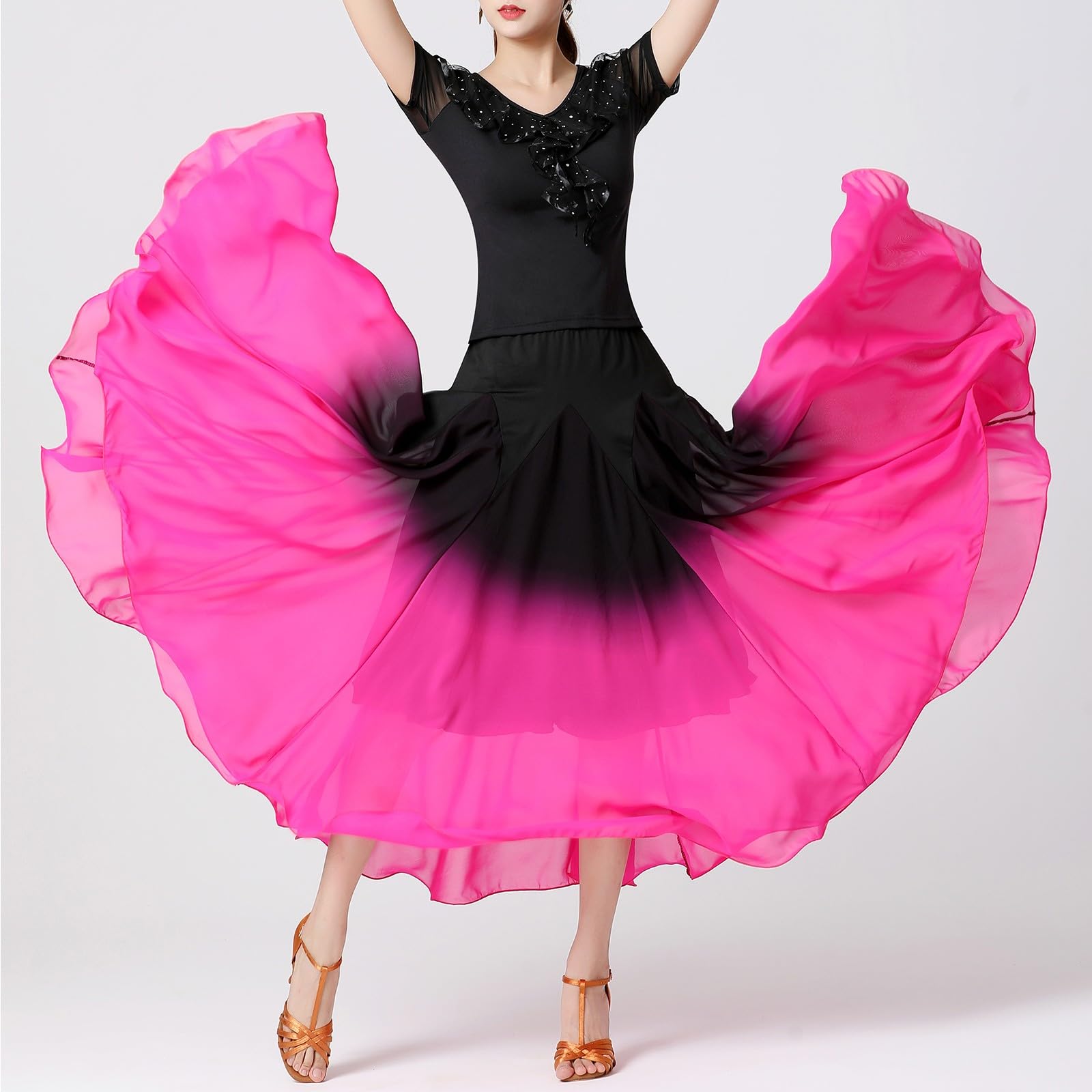 Gonna da donna in tulle, classica gonna anni '50, per danza, performance, mezza gonna, gradiente, abito da danza, moderno, gonna lunga estiva da donna