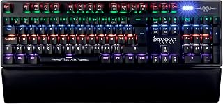 Konix Drakkar Kabelgebundene mechanische Gaming-Tastatur Helheim AZERTY - Anti-Ghosting - 20 Lichteffekte - 1,7 m Kabel - Schwarz