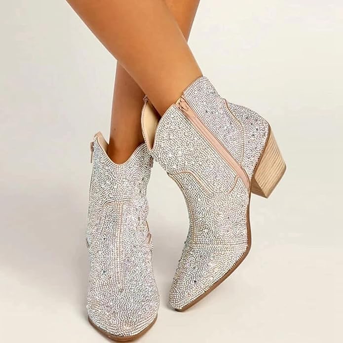 Gloryinterest Rhinestone Sparkly Glitter Western