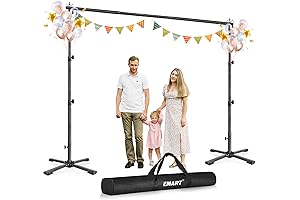 EMART 8.5x10ft Backdrop Stand: Stable Support for Stunning Backdrops
