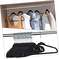 Vista 5 de 20pcs Flocking Non- Hanger Pants Rack Hanger Hanger Hanger Closet Hangers Clothes Drying Hanger Standard Hangers Hangers Hangers Metal 28c