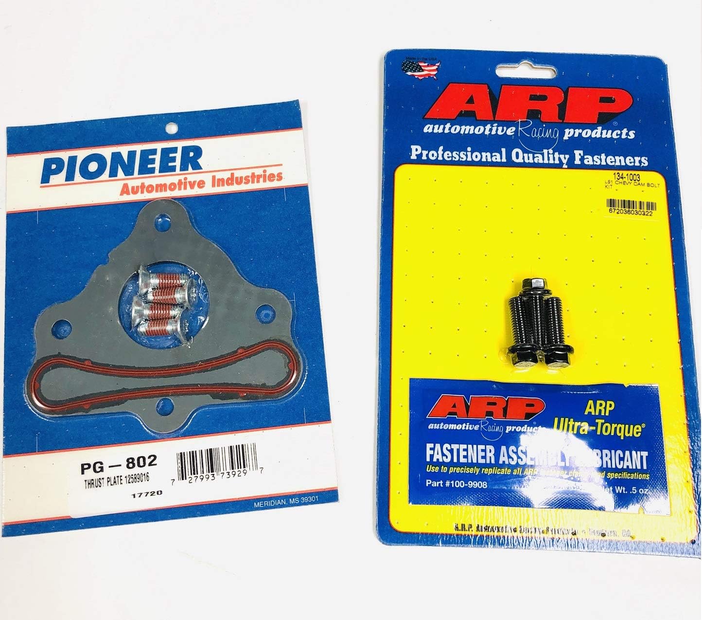 Camshaft Retainer Thrust Plate & Cam Bolts compatible with Chevy GM III & IV 4.8 5.3 5.7 6.0 6.2 LS LS1 LQ9 LS2 LS3