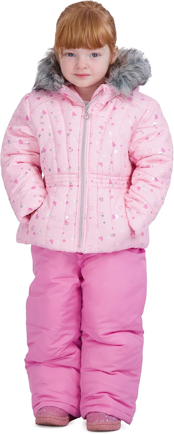 Rothschild Girls' Ski Jacket and Snowbib Snowsuit Set