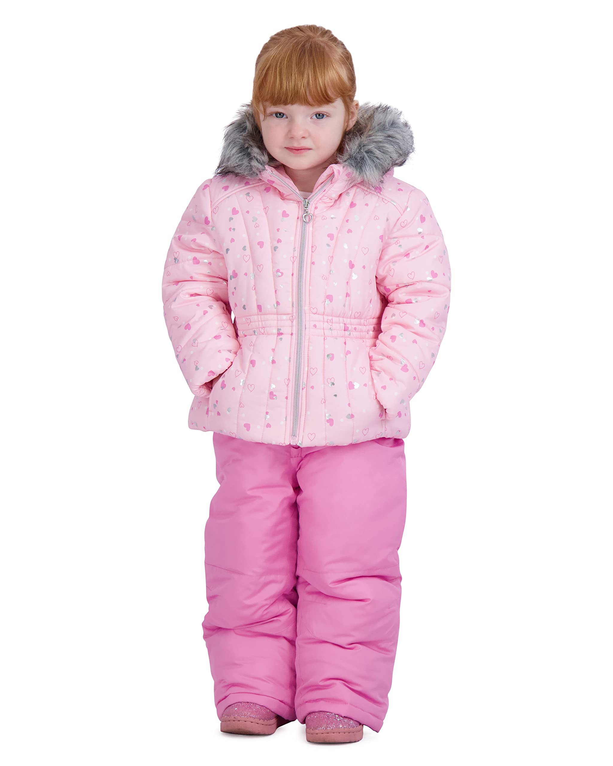 Rothschild Girls' Ski Jacket and Snowbib Snowsuit Set