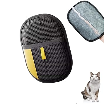 Cleanroom Glove for Pet Hair Removal, Reusable Washable Cleaning Work Glove, Non-Slip Palm Picks Up Lint Fur Fuzz Hair on Couch Carpet Bedding Car SeatG-27