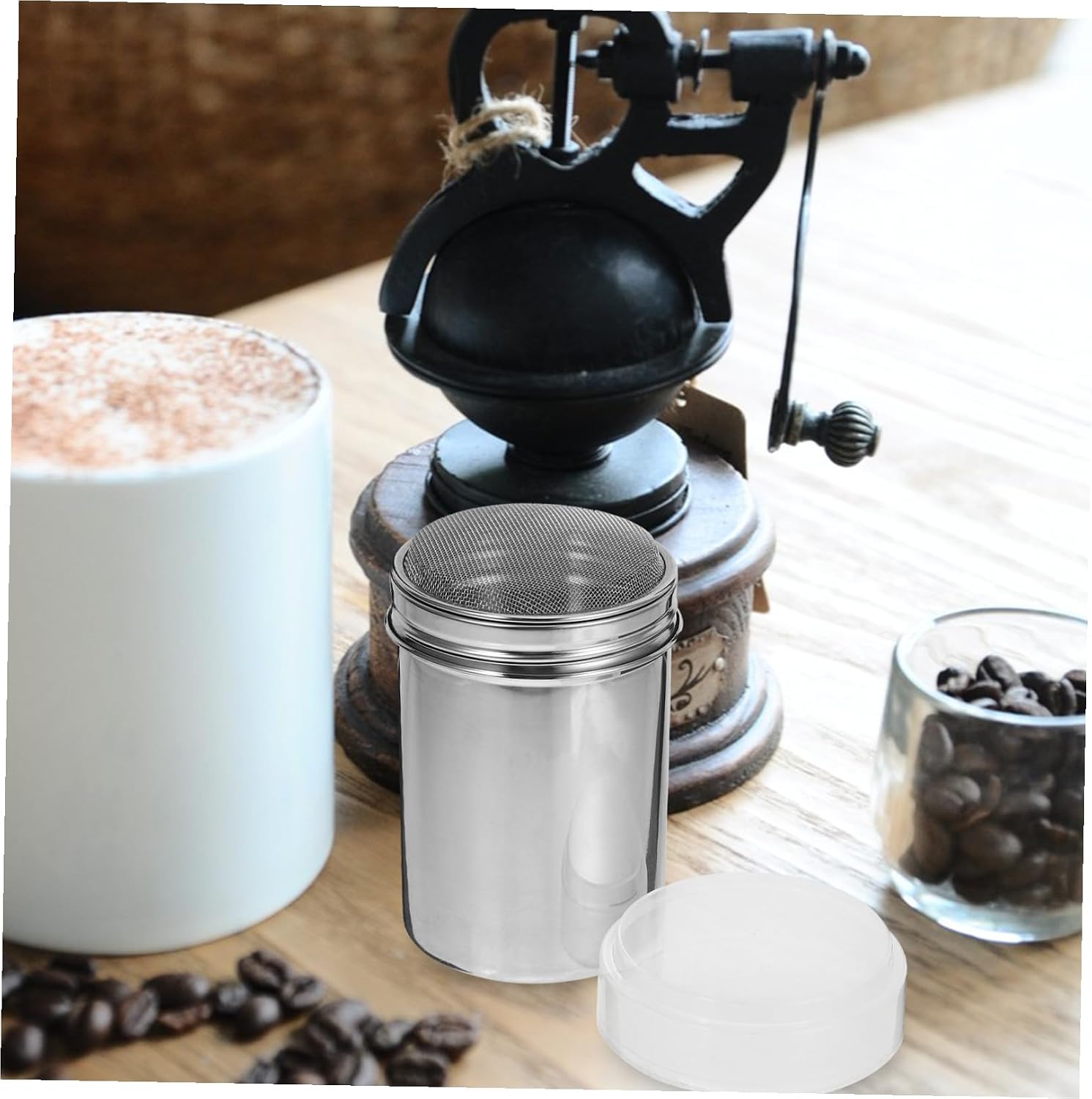 Stainless Steel Sugar and Cocoa Powder Shaker Dispenser 500ml