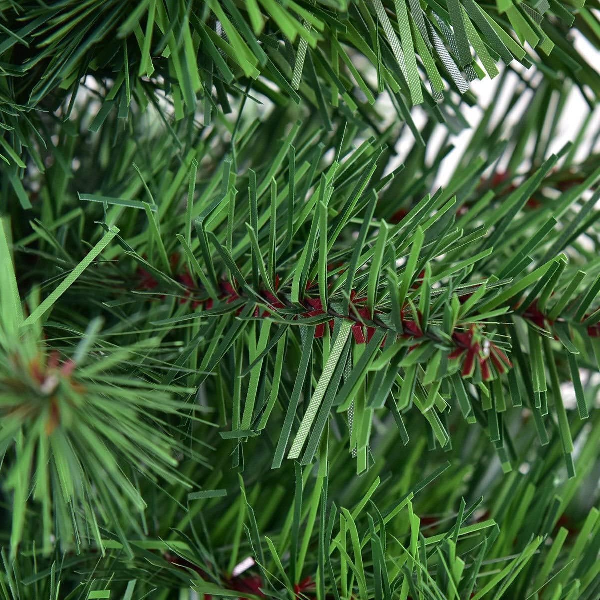 3ft Tabletop Christmas Tree, Small Artificial Spruce Tree in Burlap Base, Ideal for Home, Office, Shops, Holiday Decoration