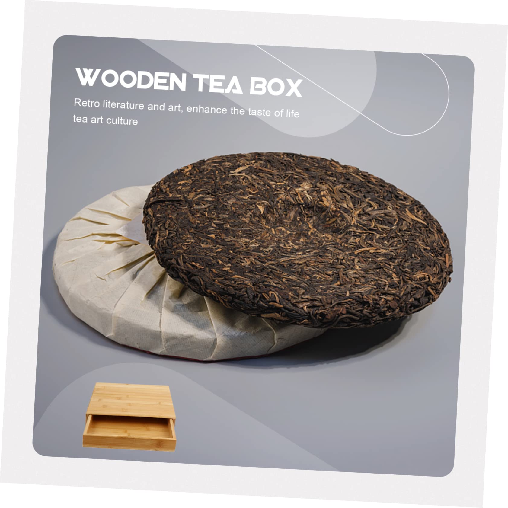 Beaupretty Caja De Madera Para Envolver Té Forma De Caja De Obsequio De Té De Madera Práctica Para Almacenar