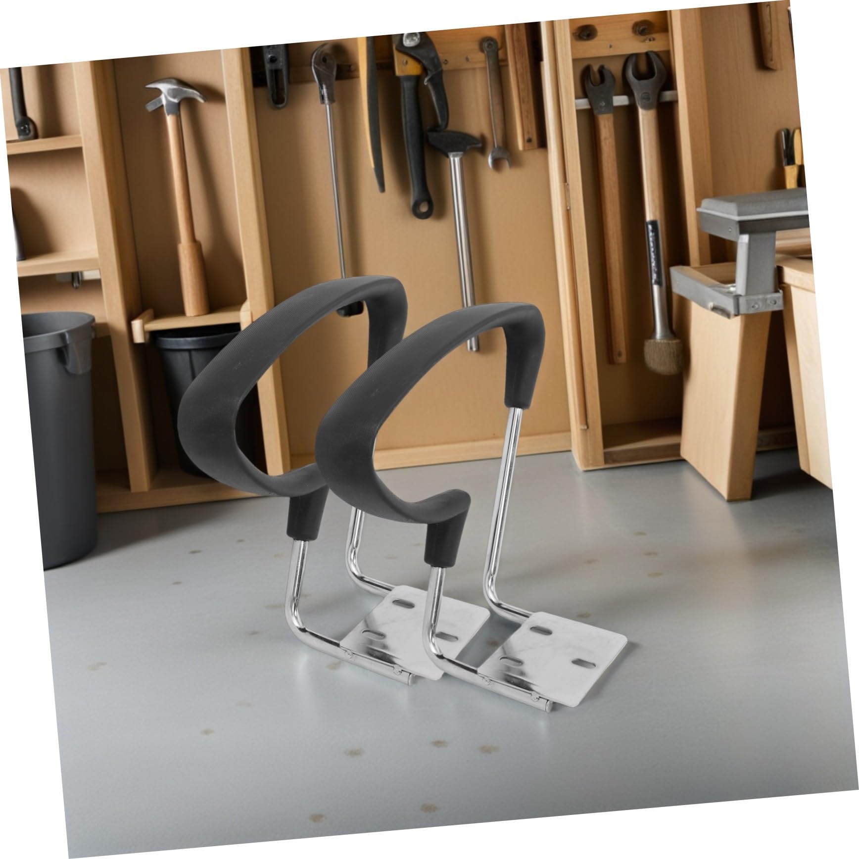 NUOBESTY 2pezzi Braccioli Ricambio Sedie Ufficio Staffa Anelli Braccioli Plastica Scrivania Sedia Computer Nera