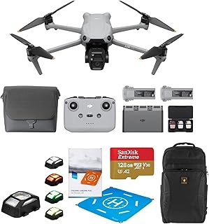 Air 3S Drone Fly More Combo with RC-N3 Remote Controller, Bundle with 128GB Memory Card, Strobe Light, Landing Pad Pro and Backpack