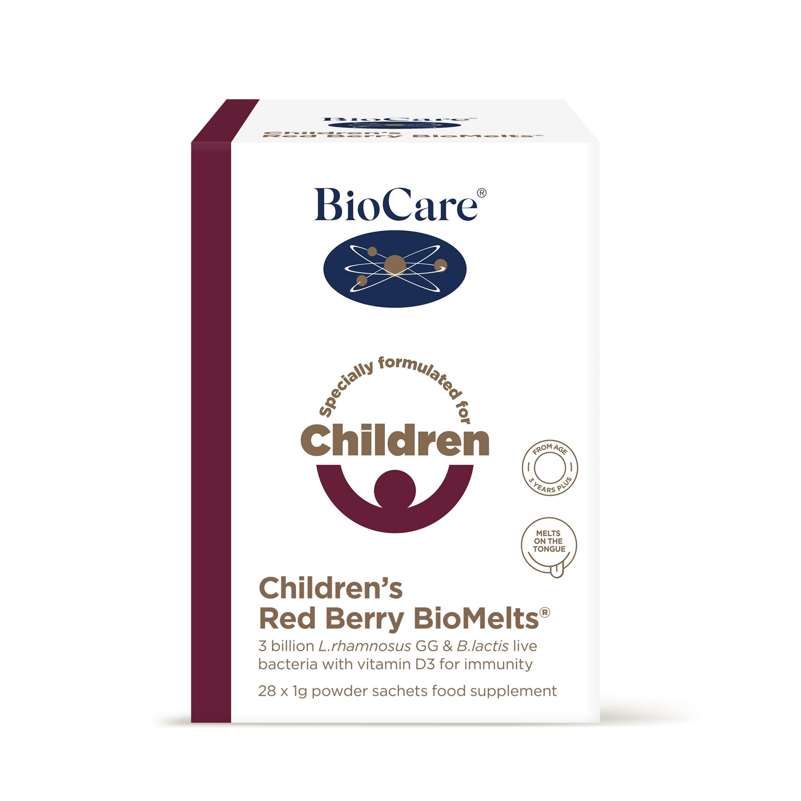 BioCare Children's Red Berry BioMelts, 28 Sachets