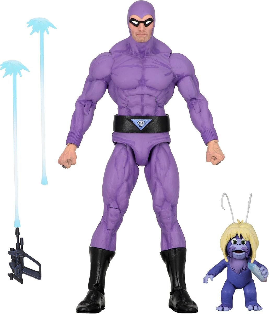 NECA King Features ? Defenders of the Earth Series - Phantom - 7? Scale Action Figure | Defenders Of The Earth 6 Inch Action Figure Series 1 - Phantom