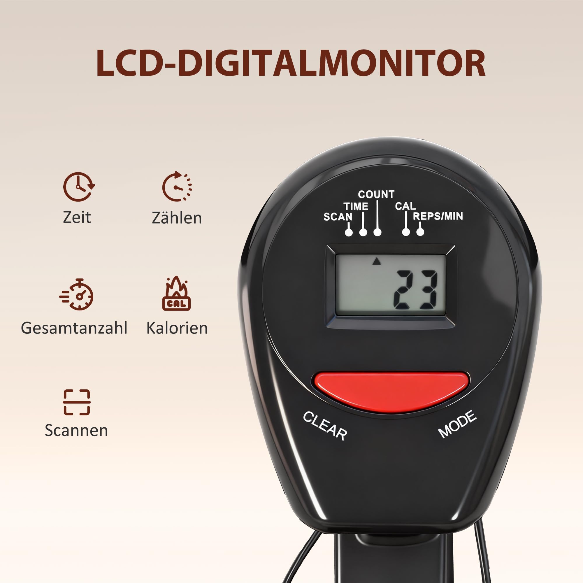 SPORTNOW 2 in 1 Rudergerät für Zuhause leises Rudergeräte mit 12 Widerstandsstufen LCD-Display Sit-up-Funktion Vertikale Lagerung Rudermaschine bis 100kg Heimrudergerät für Heimfitness