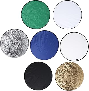 Refletor de estúdio fotográfico, refletor de iluminação elástica multifuncional portátil para fotografia interna e externa