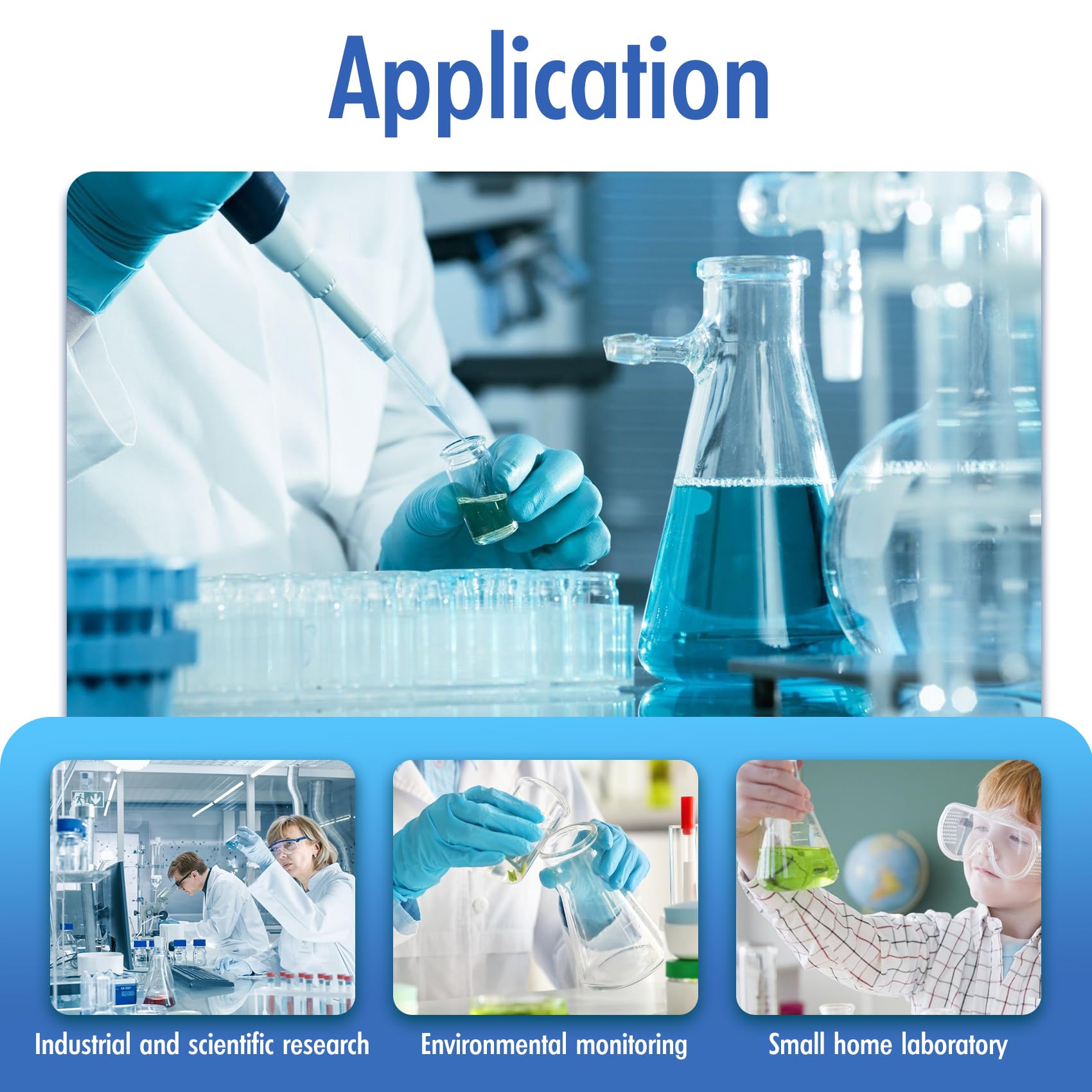 ALWSCI 1000mL Filtre de Verrerie de Laboratoire et Entonnoir Gradué de 300 mL, Appareil de Filtration pour Laboratoire
