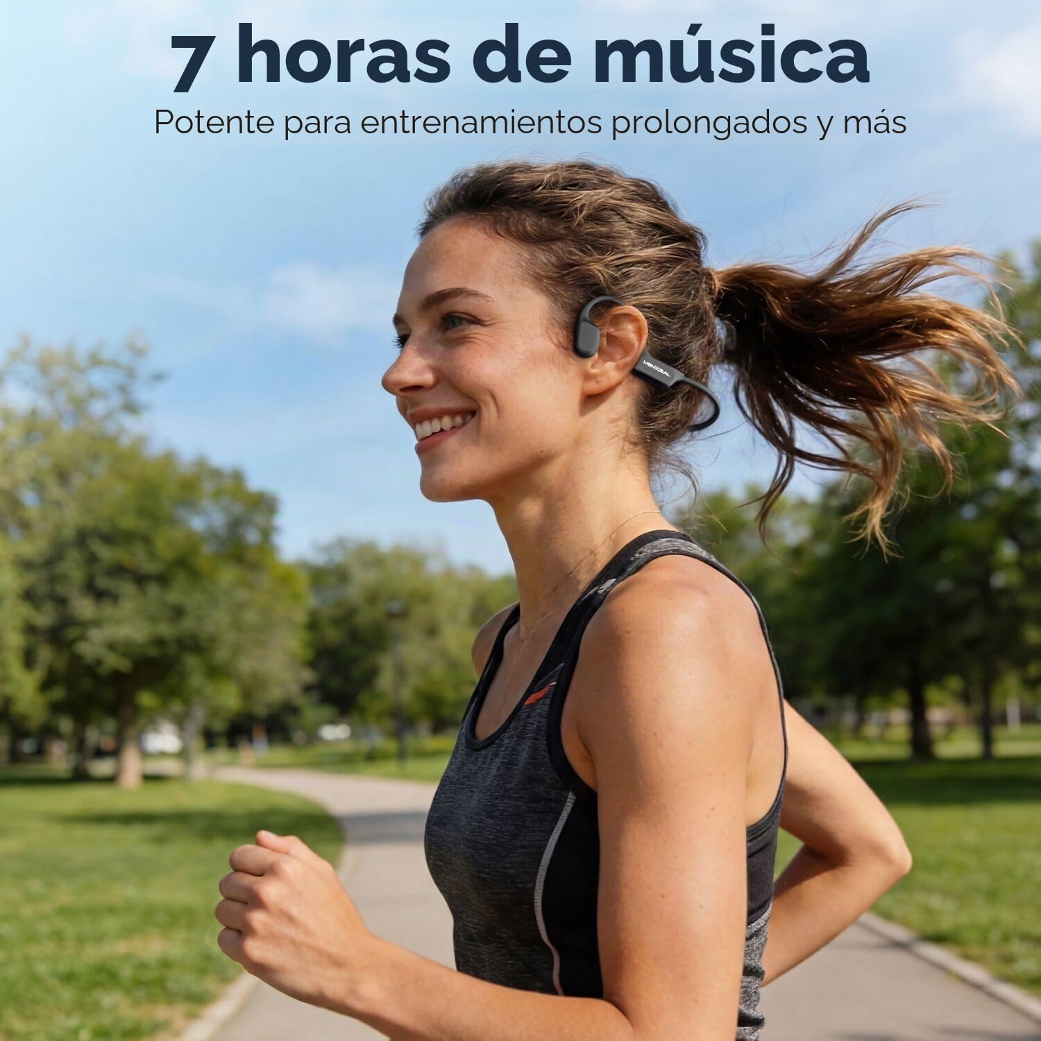 Auriculares Conducción Osea Natacion 16GB MP3 para Nadar Piscina Correr | Impermeable IPX8 para nadar correr, 26g Ultraligero para comodidad, Modos Bluetooth 6.0 y MP3, Material de silicona suave