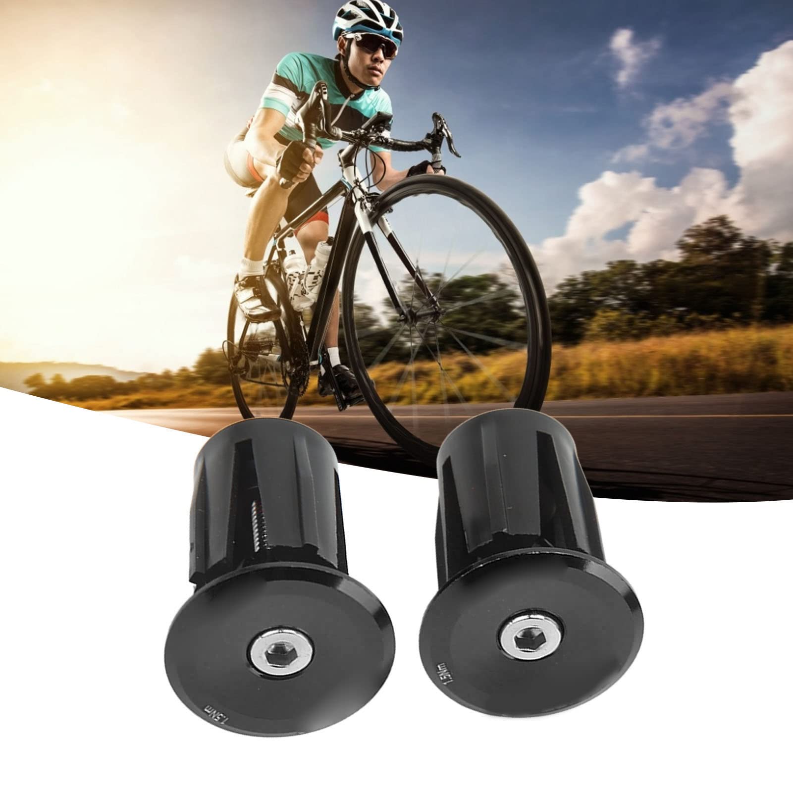 Tappi Manubrio Bici - 15 Pezzi In Plastica Per Mountain Bike E Bici Da Strada, Diametro 22mm