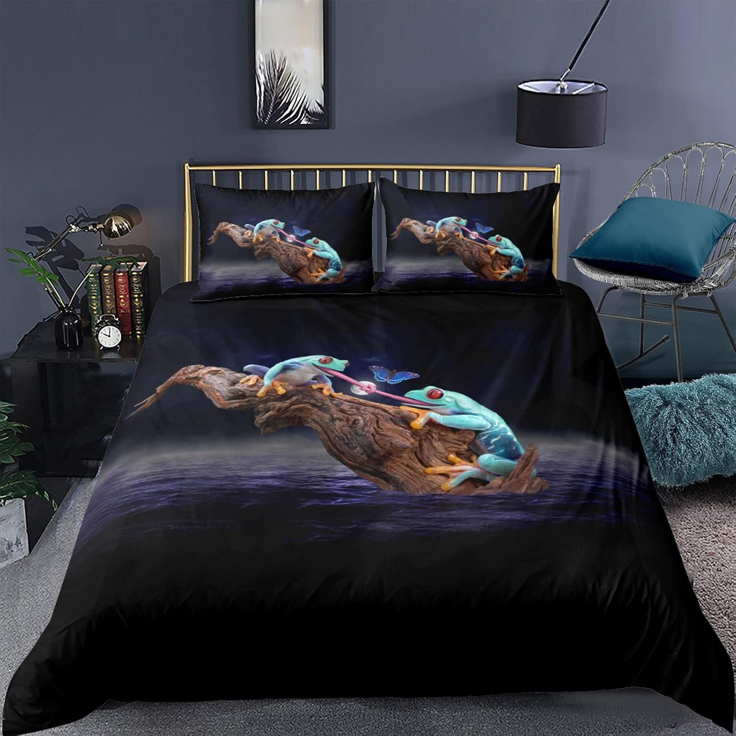 Housse de couette 260x230 anti-allergique en microfibre confortable