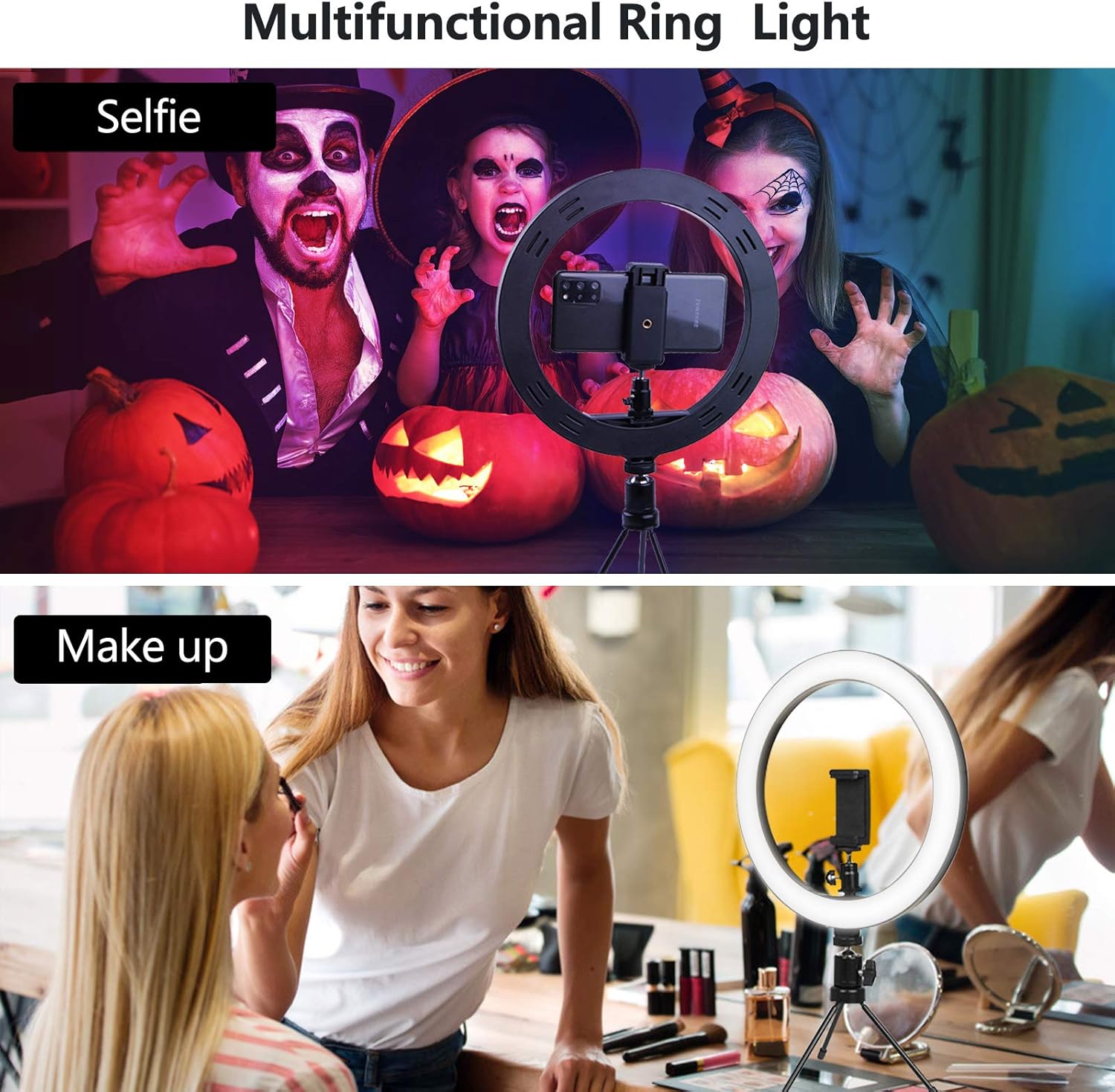 Hоttеѕt Sаlеѕ Tripod with Ring Light, Ring Light for iPhone 10'', YOTUTUN Phone Ring Light with 16 Colors for YouTube Video/Makeup/Live Stream/Photography, 3 Light Modes & 10 Brightness with Remote Control