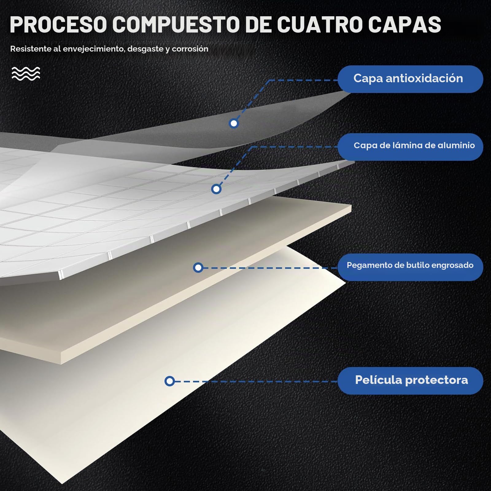 Cinta adhesiva impermeable, butilo sellado, cinta para tuberías de agua, autoadhesiva resistente al agua, reparación de grietas