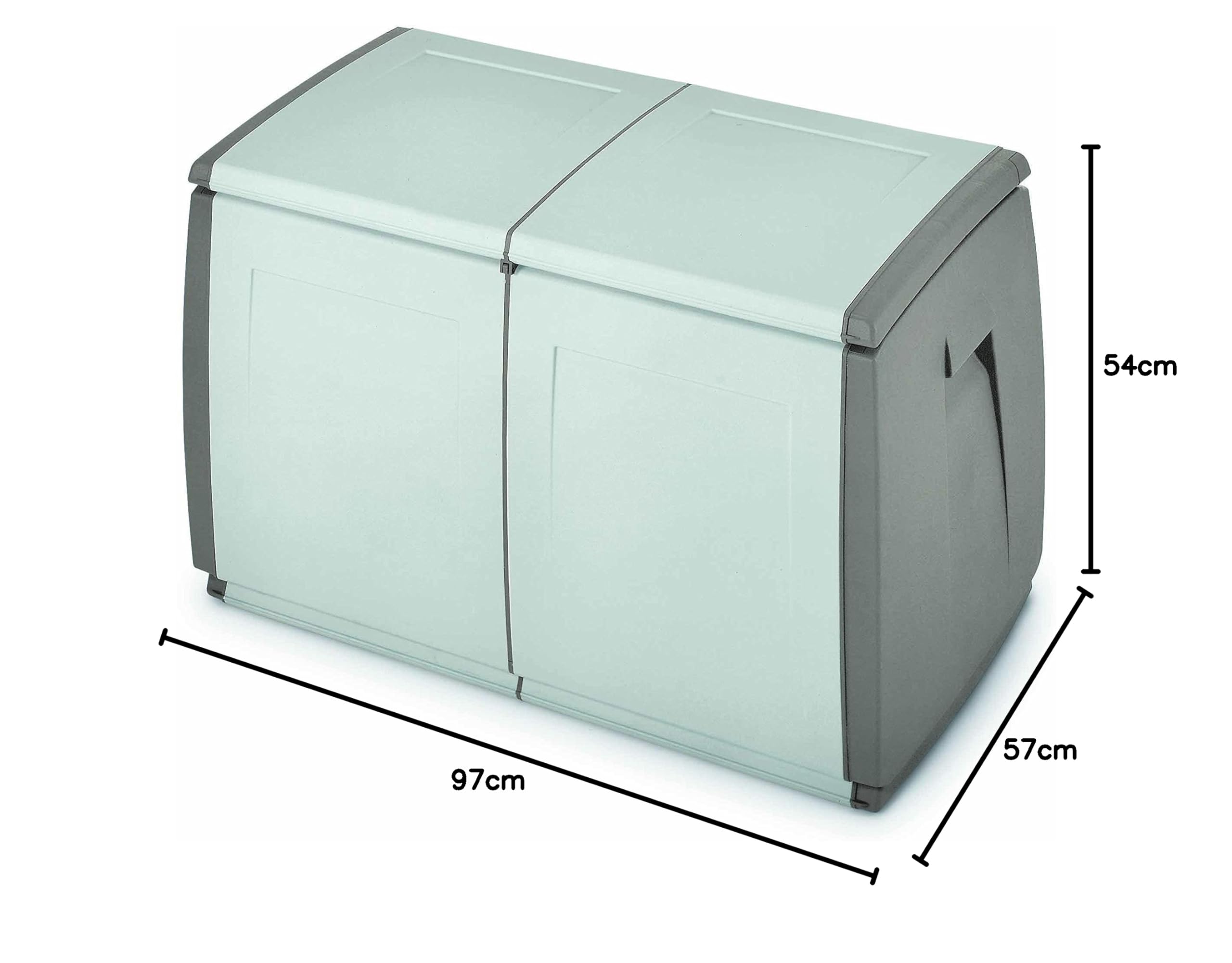Terry - In & Out Box 97, Coffre Multifonction pour Intérieur et Extérieur, Capacité de rangement de 240 L