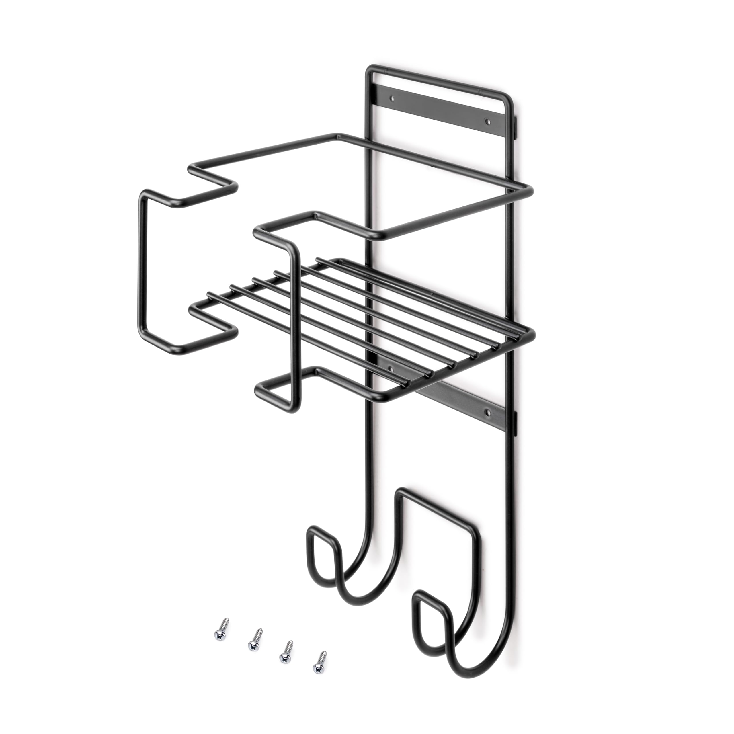 Emuca - Ironing board stand, ironing board accessories and iron, Steel, Anthracite grey