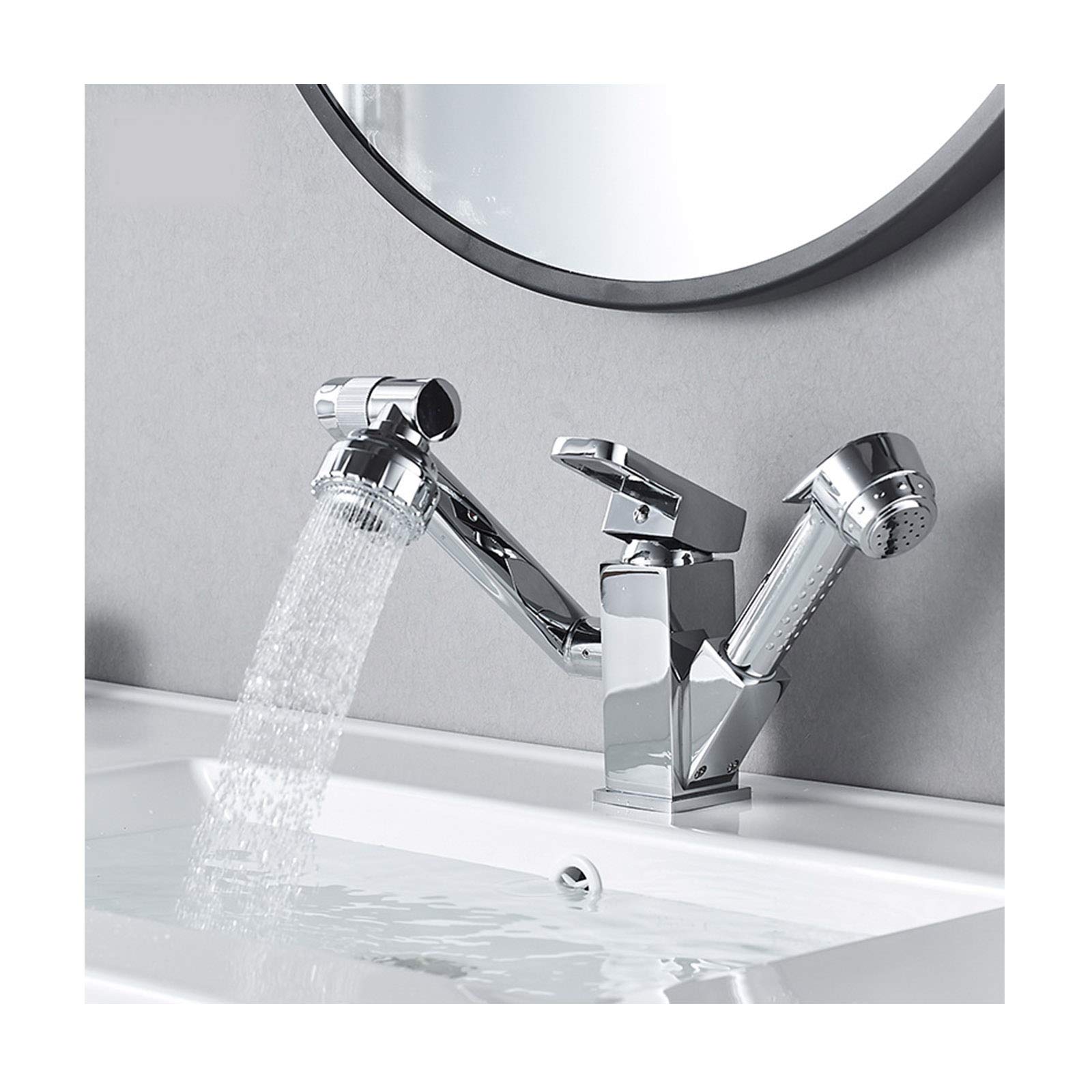 Robinet de lavabo eau froide chaude mitigeur de salle de bain double mode