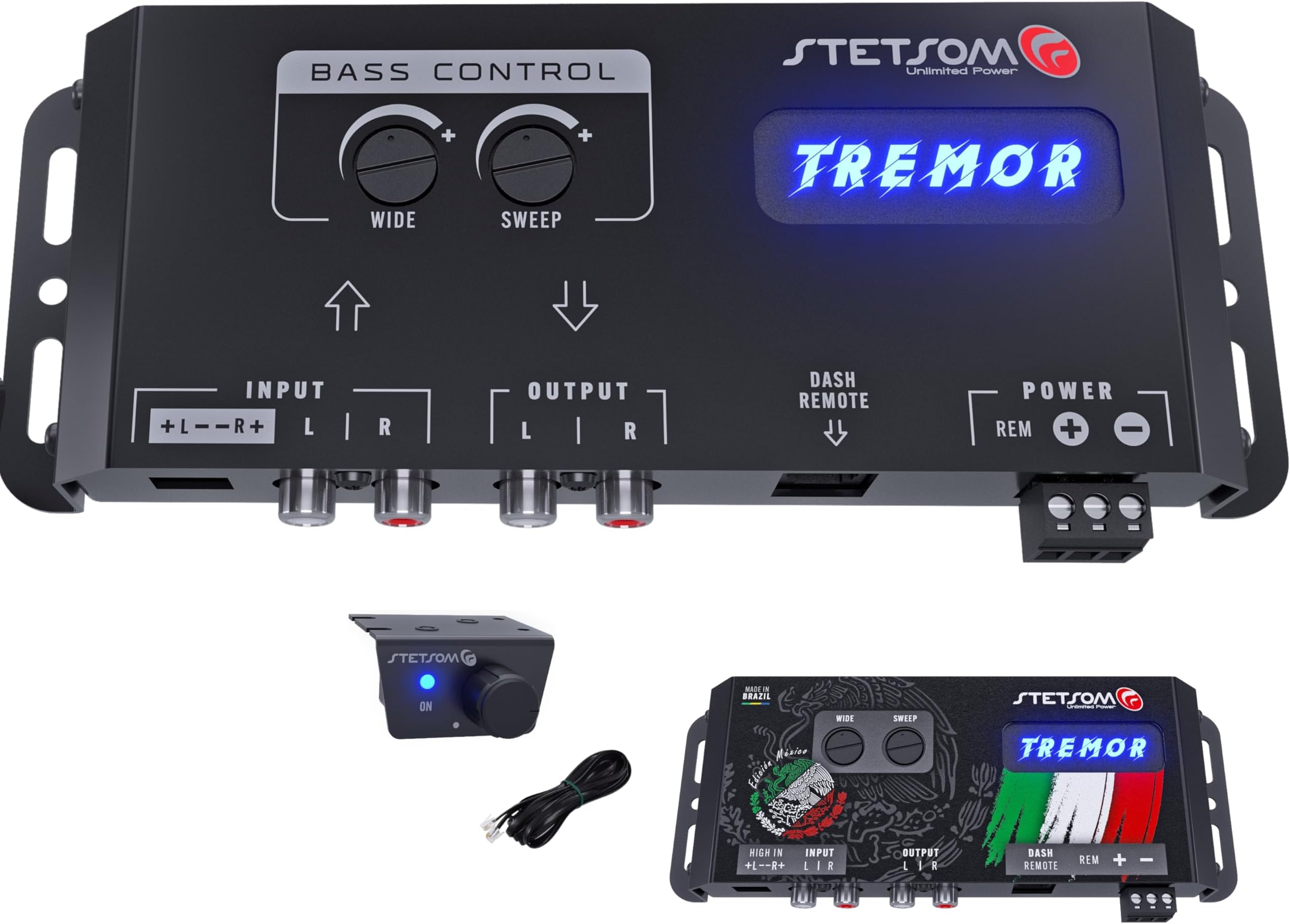 Tremor Bass Restoration Processor, Car Audio Bass Amplifier Expander with Remote Control (No Mexico Sticker)