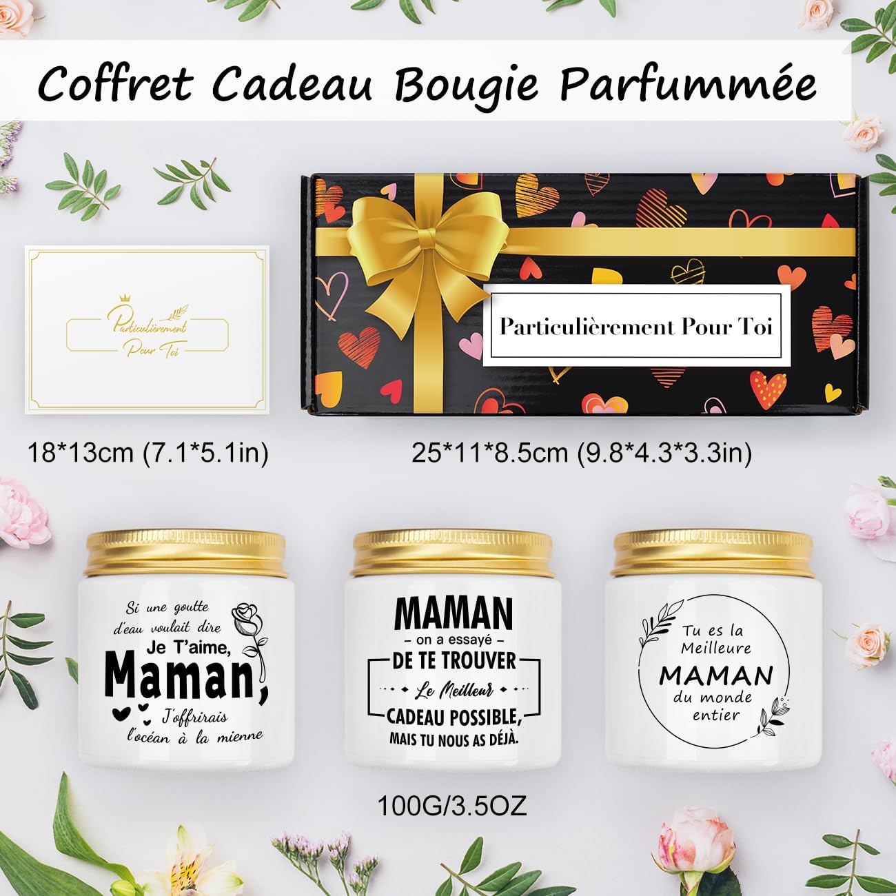 Bougie Cadeau Personnalisée Anniversaire Maman : Cadeau Unique et Émouvant - Image secondaire