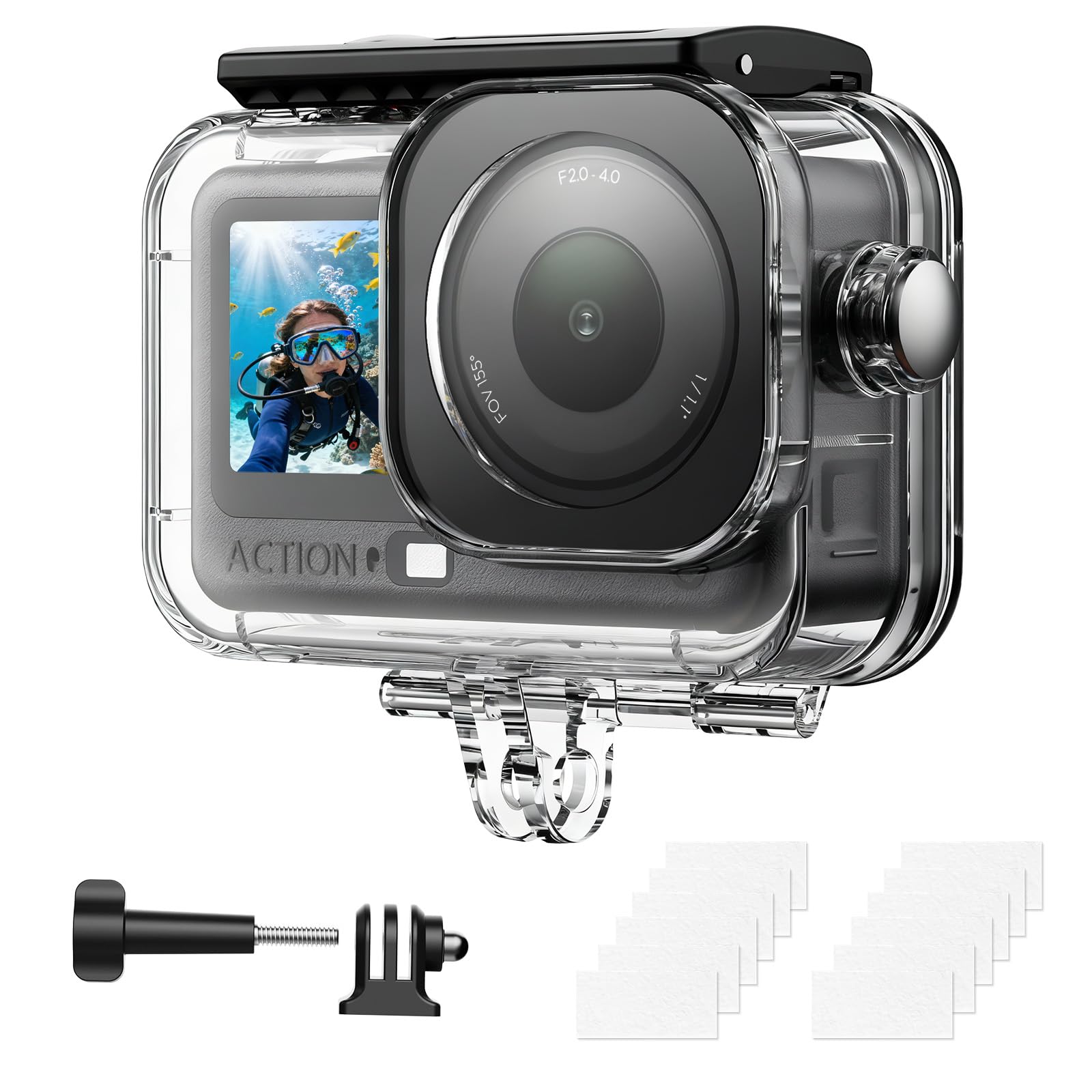 AMAZEAR Waterdichte duikkoffer voor DJI OSMO Action 6 accessoires