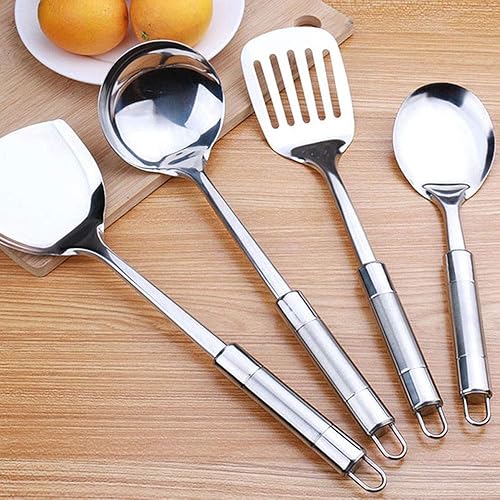 Miniatura 2 de Utensilios de cocina de acero inoxidable superior, utensilios de cocina, espátula, cuchara, juegos de utensilios de cocina Chao Shao enviados 6