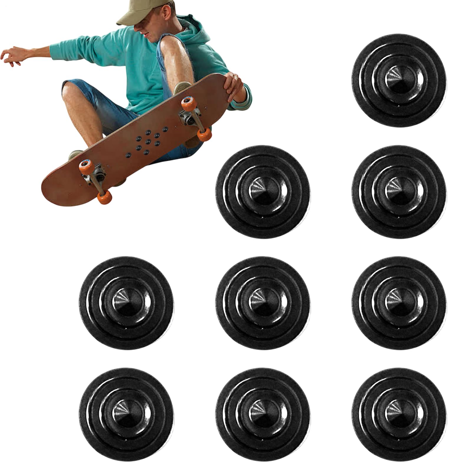 Tapis Antidérapant Pour Snowboard Lot de 9 Patins Adhésifs pour Ski et | Équipement Sportif à Picots pour Adhérence Hommes Femmes Entraînement Extérieur