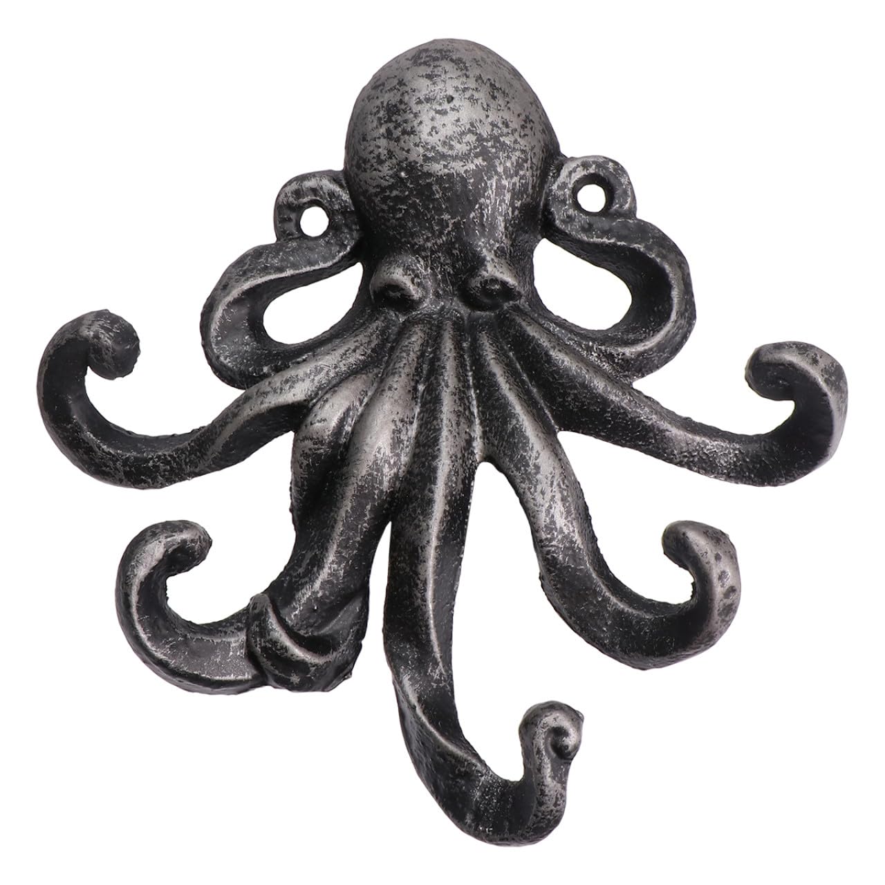 Crochet en fer octopus en fonte pour salle de bain cuisine salon rangement mural retro