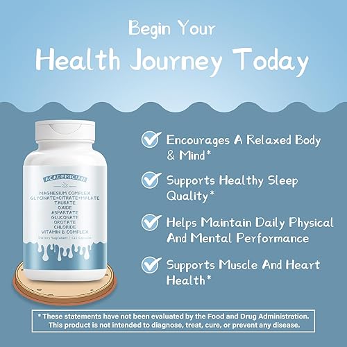 Miniatura 2 de Complejo de magnesio cápsula con citrato de magnesio, glicinato, malato, óxido de taurato, vitamina B, suplemento complejo - 120 unidades