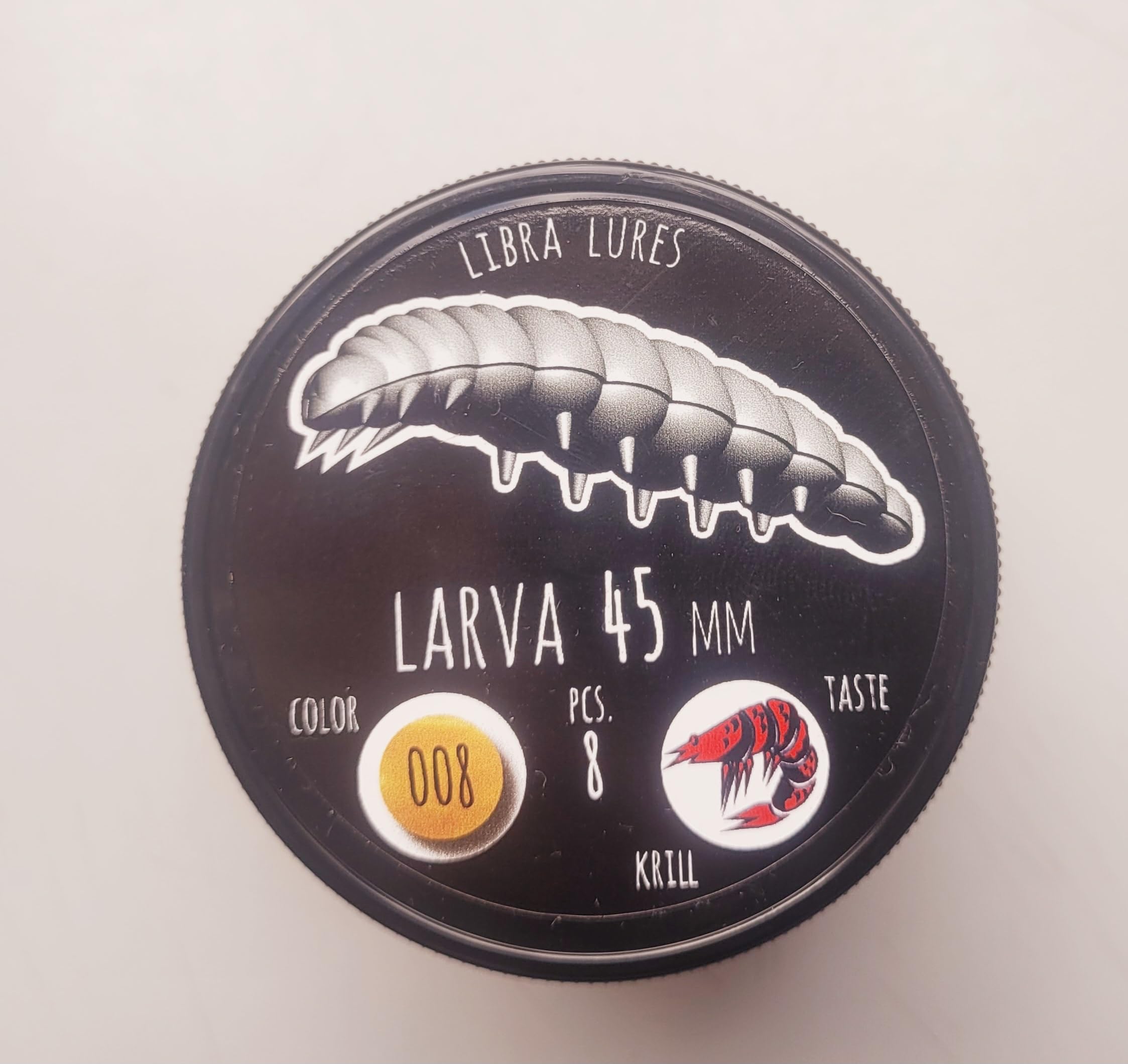 Libra Lures Larva 45mm Starter-Set – 20x Forellenköder Softbaits in 10 Farben mit Krill-Aroma – Libra Lures Starter Box Probierbox Larva + geruchsfeste Dose | Gummiköder Forelle Angelköder