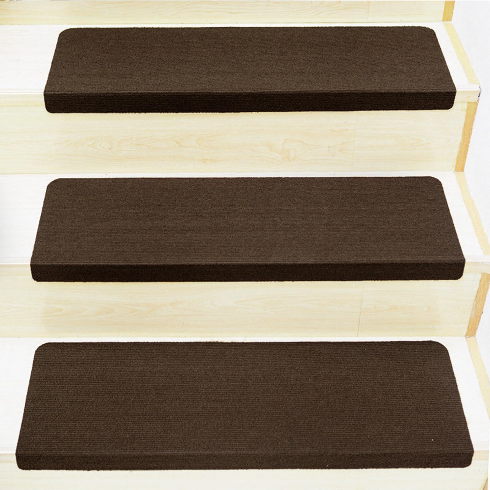 Almohadillas antideslizantes escaleras interiores juego de 7 alfombrillas adhesivas de 70x22cm